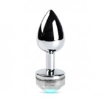 Anal Plug Metal with Multi Color Lights